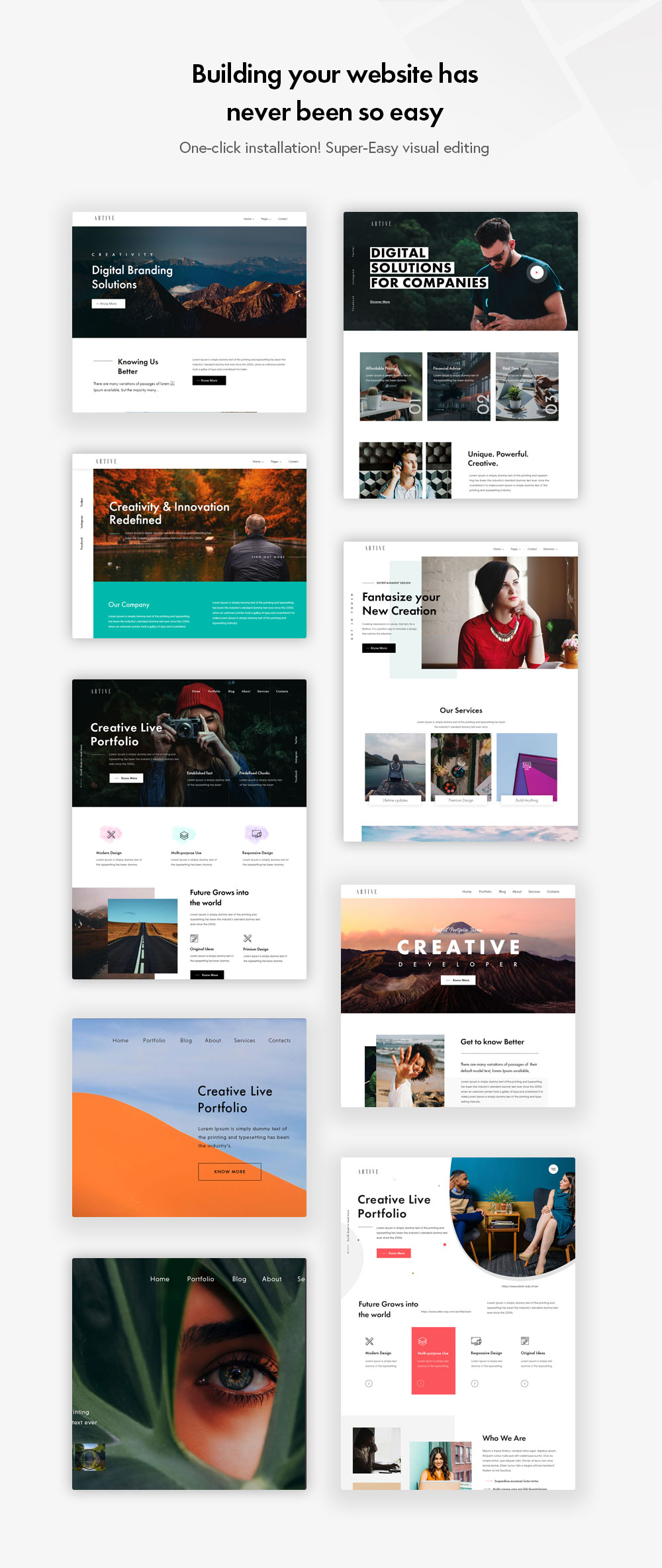 Artive HomePages
